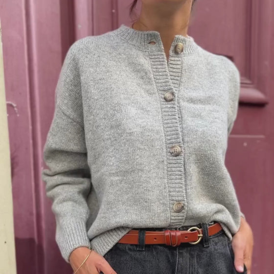 Women's Wool PETALE Cardigan - Mist