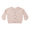 Bubble Knit Cardigan - Dusty Rose