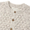 Bubble Knit Cardigan - Natural Confetti