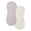Burp Cloth Set - Winterberry, Blue Gingham