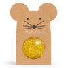 Glitter Mouse Bouncing Ball Gold - 43mm