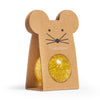 Glitter Mouse Bouncing Ball Gold - 43mm