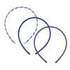School 3 Pack Headbands Blue