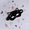 Velvet Black Cat Mask (3-10 Years)
