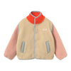 Colour Block Sherpa Jacket - Vanilla
