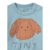 Curly Dog Graphic Baby Sweatshirt - Denim Blue