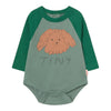 Curly Dog Graphic Body - Teal