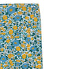 Flower Pattern Rib Baby Pant - Washed Blue