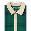 Green Check Polo One-Piece Dark Green