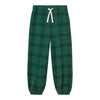Green Check Sweatpant - Dark Green