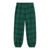 Green Check Sweatpant - Dark Green