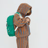 Lines Sherpa Hoodie - Light Brown