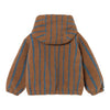 Lines Sherpa Hoodie - Light Brown