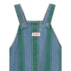 Retro Stripes Baby Denim Dungaree - Medium Wash