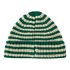Stripes Kids Beanie - Dark Green