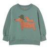 Two Dogs Graphic Sweatshirt - Teal