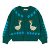 Vanilla Geese Cardigan - Dark Green