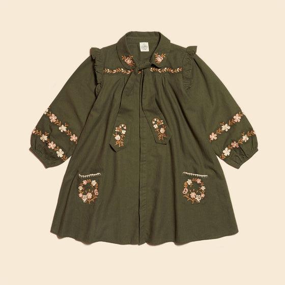 APOLINA SALLY DRESS FOREST