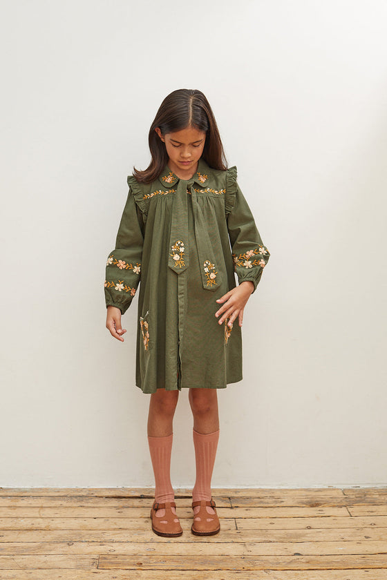 APOLINA SALLY DRESS FOREST