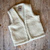 Alwero Adult Wool Teddy Fleece Gilet Natural