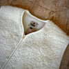 Alwero Coldbreaker Adult Wool Teddy Fleece Gilet Natural