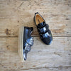 Angulus Leather School Shoe Black