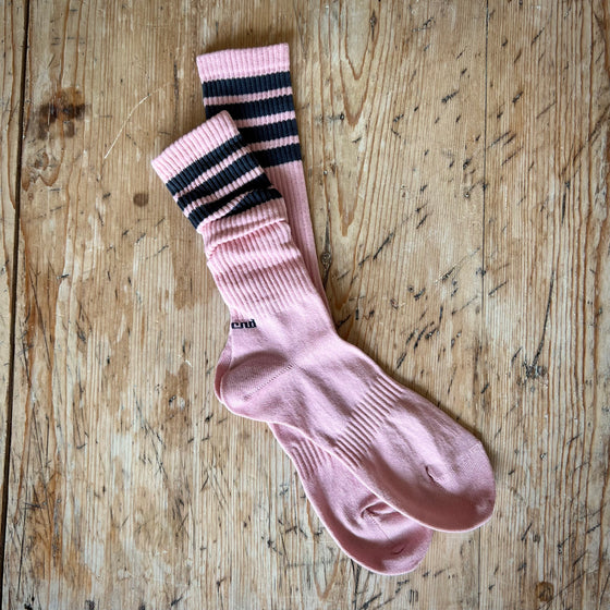 Sports Socks - Rose / Dark Grey