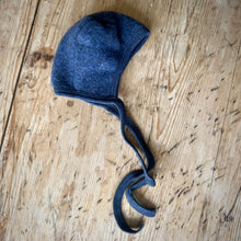  Organic Wool Fleece Baby Bonnet - Blue