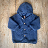 Organic Wool Fleece Jacket - Blue