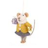 Felt So Good Handmade Felt Agnes Mouse Hanging Decoration