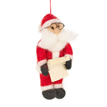  Felt So Good Handmade Felt Naughty or Nice Santa Hanging Decoration