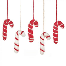  Felt So Good Handmade Felt Hanging Candy Canes Set of 5