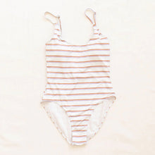  Fin and Vince womens classic swimsuit sunrise stripe