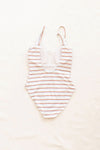 Fin and Vince womens classic swimsuit sunrise stripe