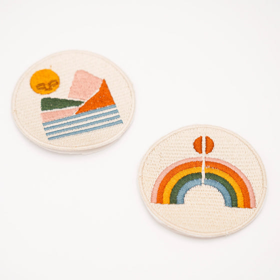 Grech and Co Iron On Patch Set Rainbow