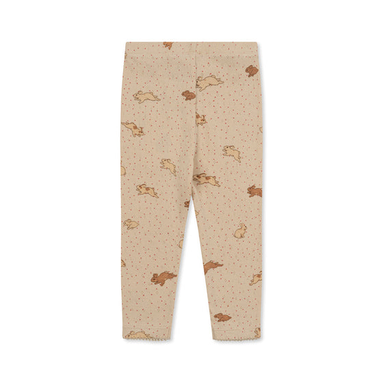 KONGES SLOJD ORGANIC COTTON MINNIE LEGGINGS PETIT LAPIN