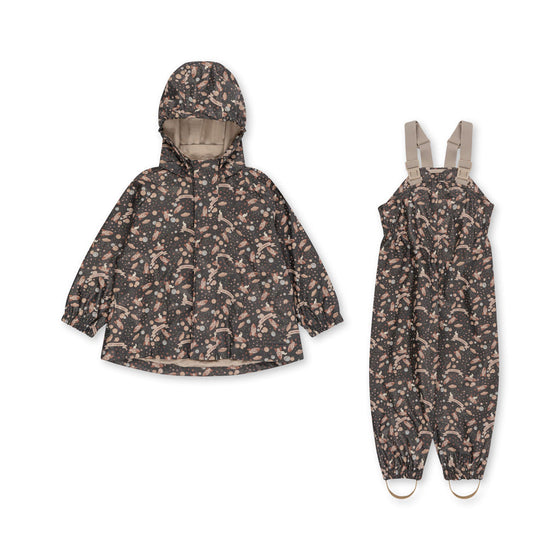 KONGES SLOJD RAINY PALME RAINWEAR SET SPACE MAGIC