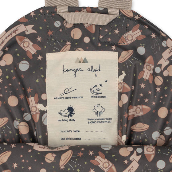 KONGES SLOJD RAINY PALME RAINWEAR SET SPACE MAGIC