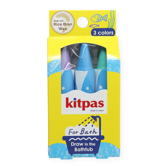 Rice Wax Bath Crayons 3 colours - Fish