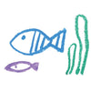 Rice Wax Bath Crayons 3 colours - Fish