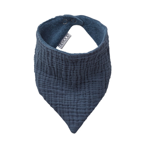 Liewood Andrea bib 2 pack Wave blue