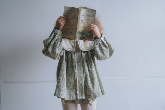 Little Cotton Clothes Organic Sailor Blouse Cowslip Floral Beech
