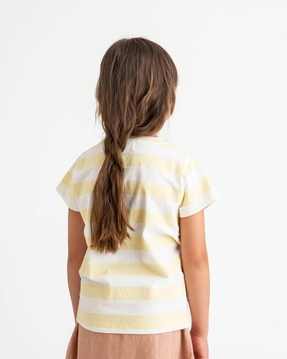 Matona Classic T Shirt yellow stripes