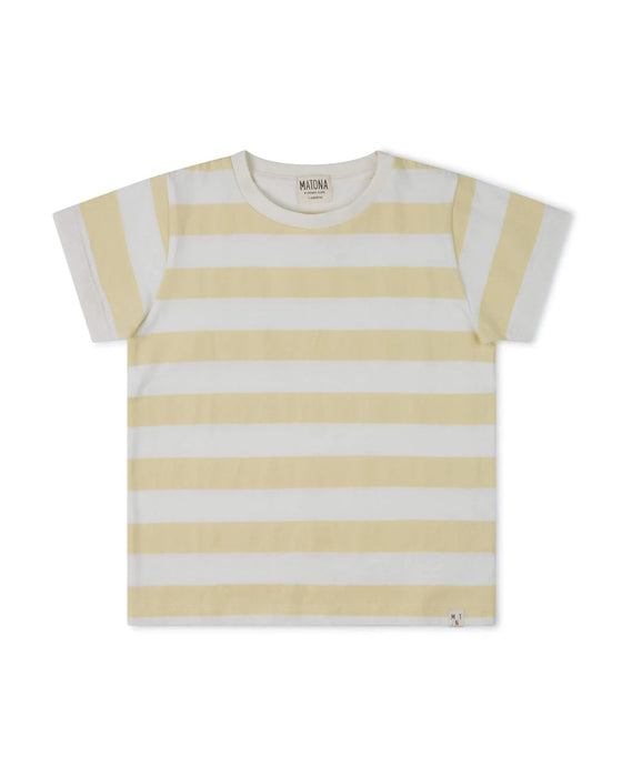 Matona Classic T Shirt yellow stripes