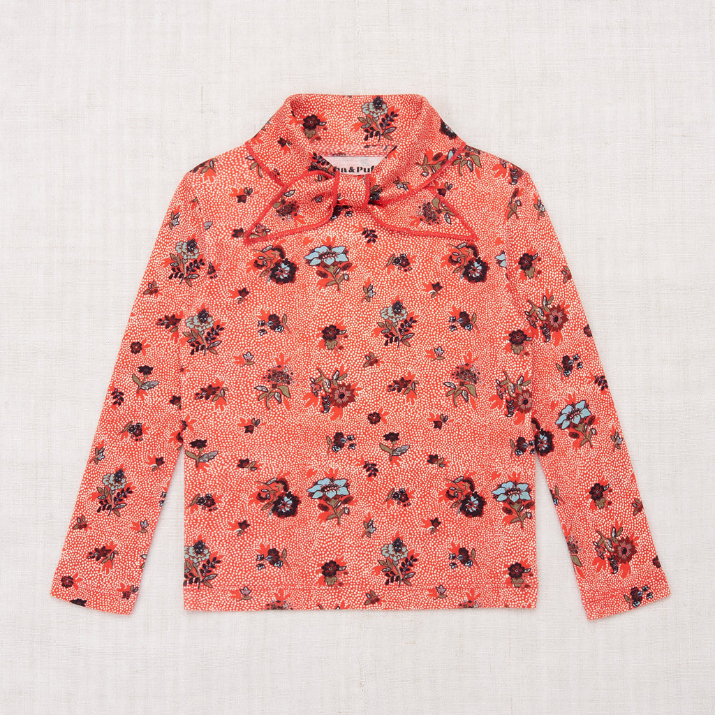 Scout Top - Red Flame Holyoke Floral – The Little Wooden Peg