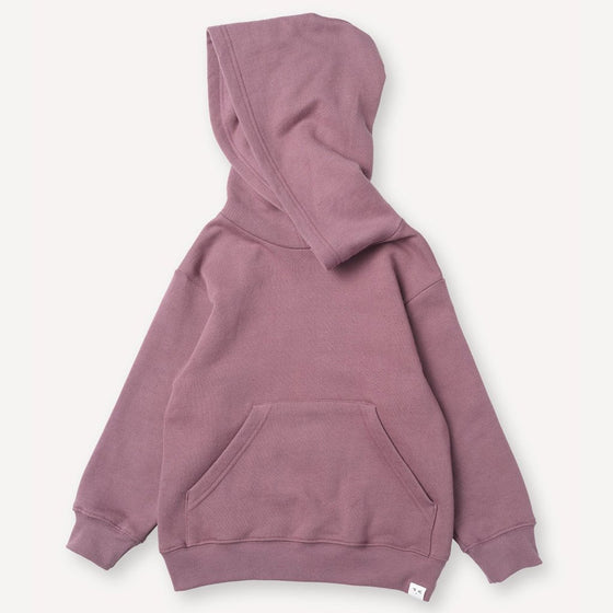 PETITS VILAINS AMES DROP SHOULDER HOODIE MULBERRY