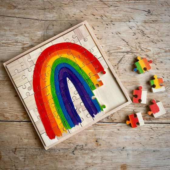Papoose Wooden Rainbow Puzzle