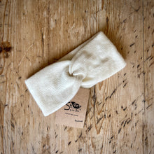  Sheep by the Sea Cashmere Merino Wool Twist Headband Natural