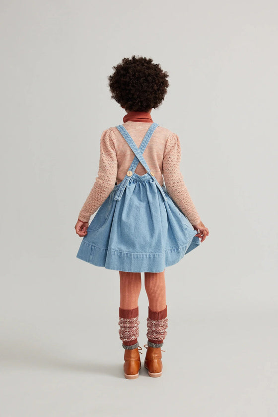 Soor Ploom Eloise Pinafore Light Denim