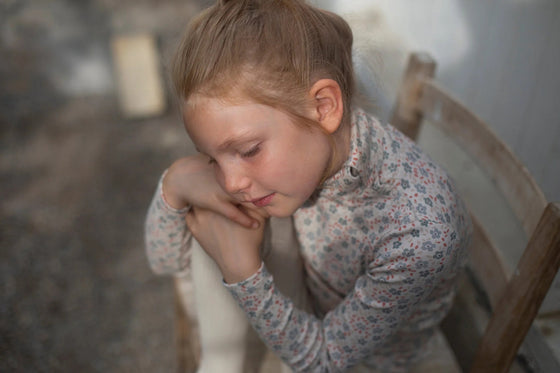 Soor Ploom Snap Turtleneck Meadow Print Eucalyptus